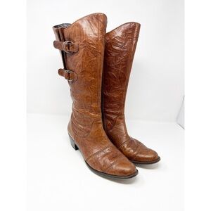 Paul Green Leather Boots Brown Sz‎ 6